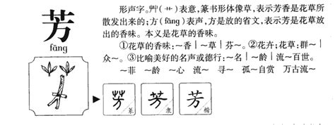 芳字五行|芳字的五行是什么,芳的五行属性及吉利寓意